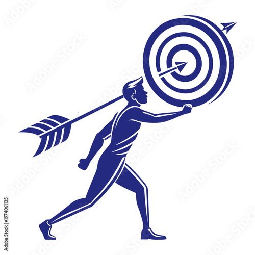 Modern Abstract Human Body Logo Vector