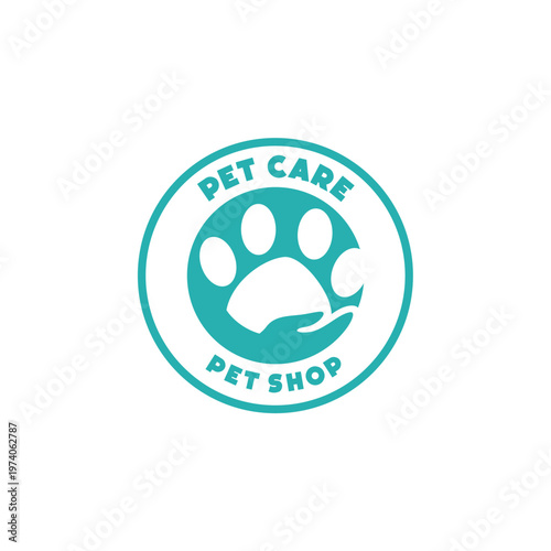 Pet Shop Shelter Care Logo Template Vector