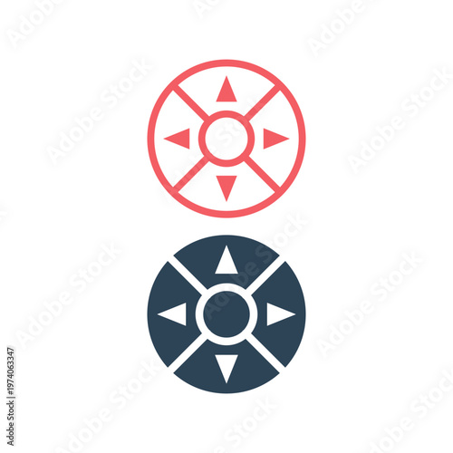 Minimal gaming symbol. Stream modern games. Wireless controller icons set vector.