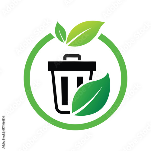 Zero Waste Recycling Vector Icon Set – Eco-Friendly Design. Eco-Friendly Recycling Icon Set with Zero Waste Concept – Vector Illustration.
