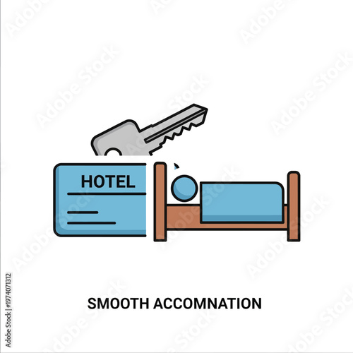 Hotel room key card accommodation.
