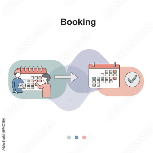 People making a booking online.