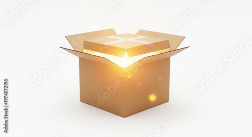 gift box with glowing 