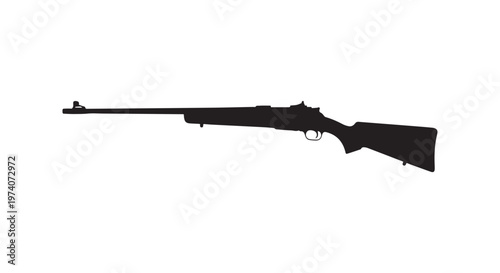 high precision black rifle with extended magazine for tactical and shooting sports use