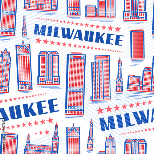 Vector Milwaukee Seamless Pattern