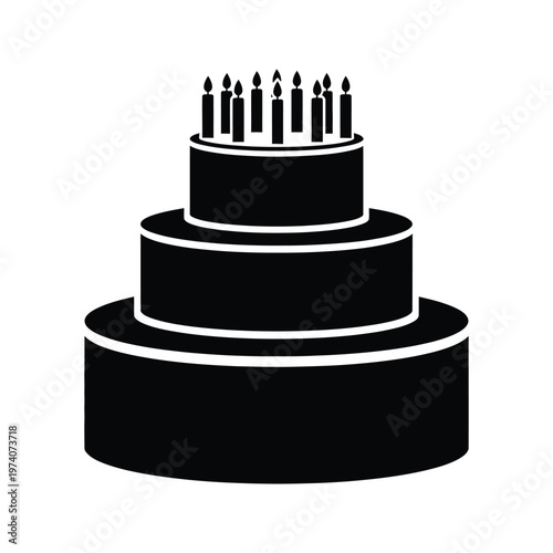 Black and white striped drum-shaped candle holder with layered design for elegant lighting and ambiance