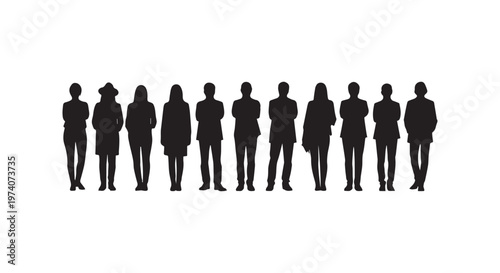 Black and white illustration of a series of chess pawns aligned in a row on a chessboard