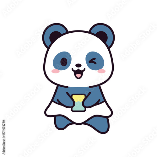 Panda Character Device Communication Marketing