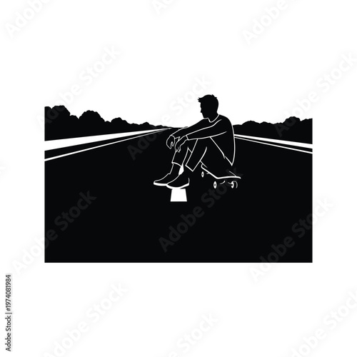 A lone cyclist conquering a steep mountain trail at sunrise, capturing the essence of endurance and adventure