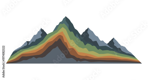 A modern, layered graphic design evokes progression, depth, and dynamism. Suitable for business presentations, marketing materials, and website backgr