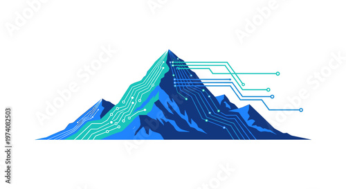 A modern, vibrant blue arrow graphic conveys progress, innovation, and forward momentum. Suitable for marketing, tech, and design projects needing a b