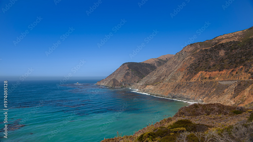 Fototapeta premium California Route One Coastline Panorama