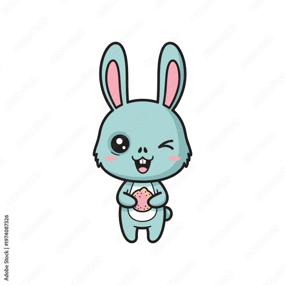 Obraz premium Bunny Character Icon Commercial Asset