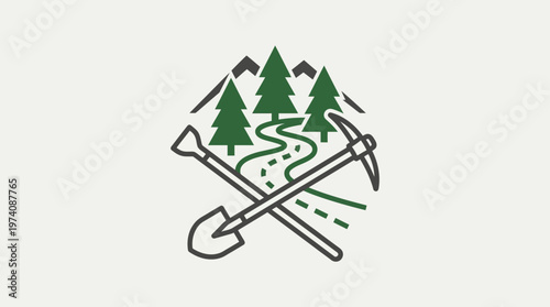 Rustic Outdoor Adventure Logo Design