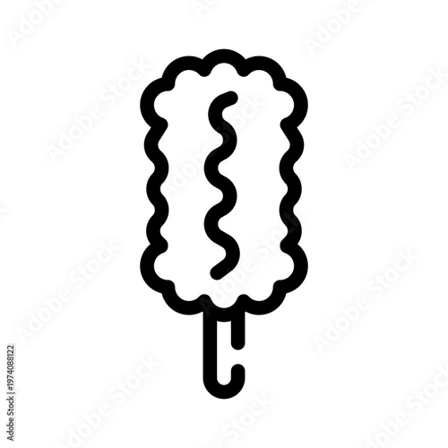 corndog line icon