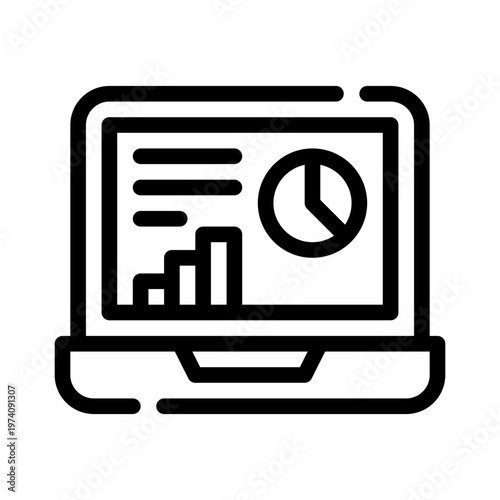 laptop line icon