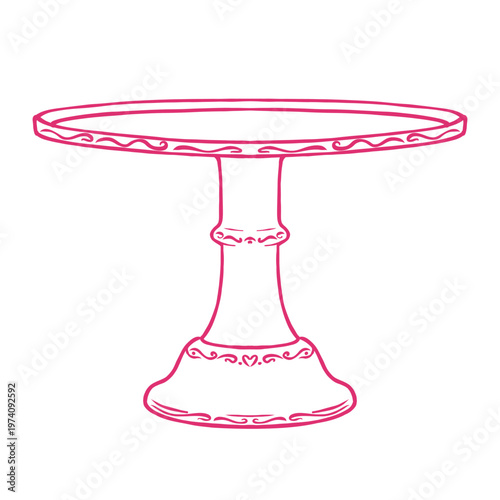 Cake stand pedestal dessert display icon