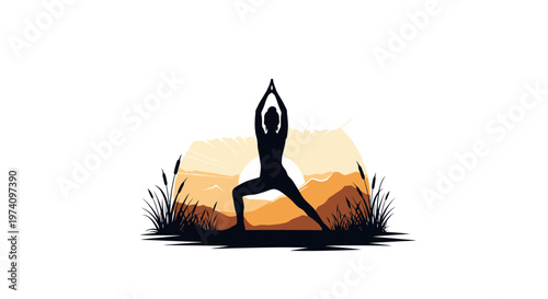 Person in yoga pose standing.
