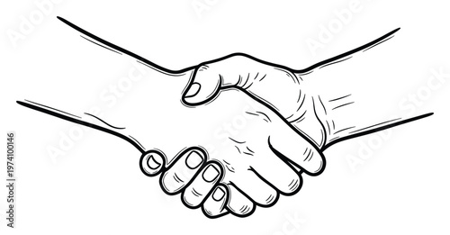 Strong handshake symbolizing agreement and partnership for business deals and successful cooperation perfect for conveying trust and unity in professional contexts
