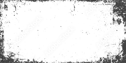Grunge Overlay Border Frame Texture, Rough Distressed Edges, Dirty Vintage Frame Background, Abstract Worn Border Design.
