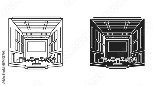 Concert Hall Stage Setup