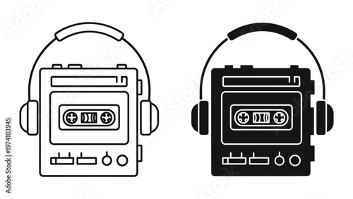 Portable Cassette Player Headphones