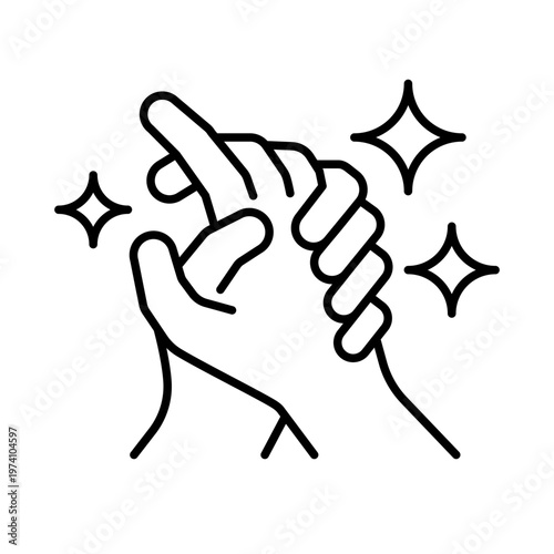 Washing hands to keep clean line icon set, label, badge, logo, symbol, sign, flat vector, isolated illustration. Shiny palm wash icons. Disease prevention, sanitizer, antiseptic, antibacterial symbol.