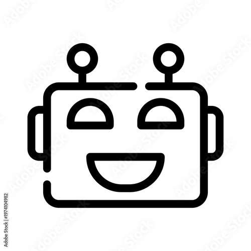 chatbot line icon