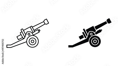 Cannon Military Weapon Historical Artillery Icon