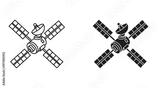 Satellite Communication Orbiting Technology Concept