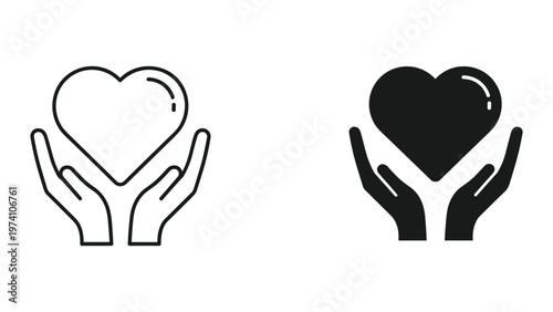 Heart Hands Care Symbol Healthcare Concept