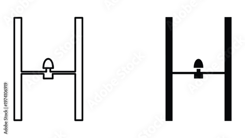 Door Knob Mechanical Component Simple Icon