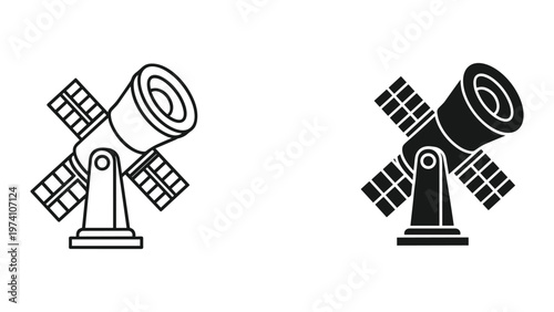 Telescope Satellite Technology Discovery Vector