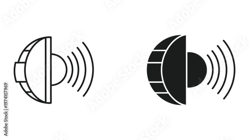 Speaker Sound Wave Icon Audio Signal Broadcast