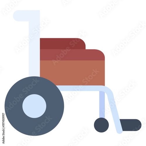Vector Icon Wheelchair, Handicap, Transportation, Disable, Transport