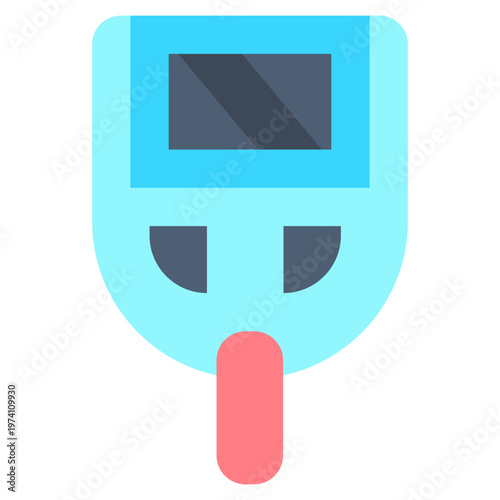Vector Icon Glucose meter, Diabetes, Blood, Glucometer, Health Check