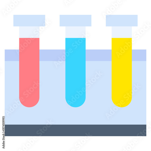 Vector Icon Test Tube, Blood Test, Blood, Blood Sample, Laboratory,
