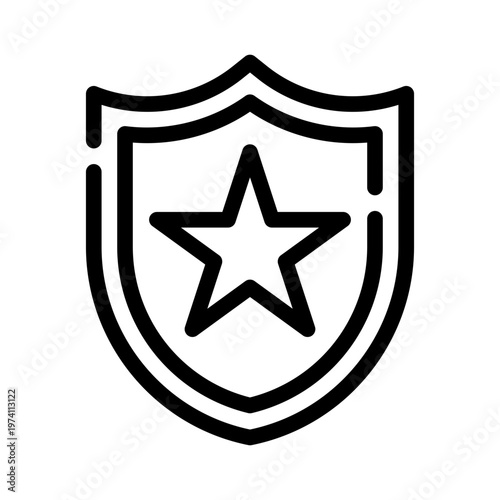 shield line icon