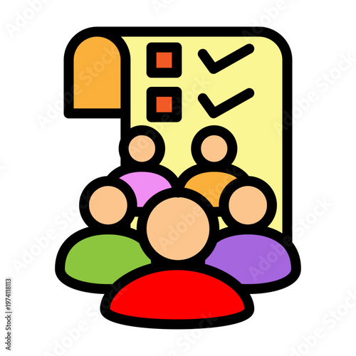 Social Norms Vector Filled Icon Design