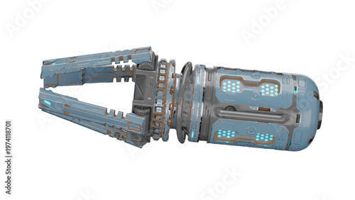 Cuadro en lienzo 3D model of compact radar device used in sci fi settings