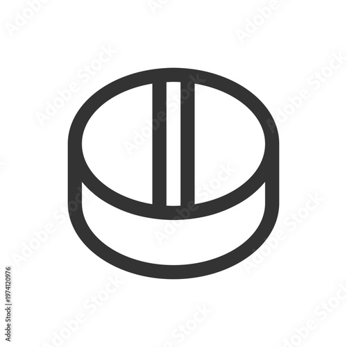 Pill or capsule icon for medication with white background medication medicine
