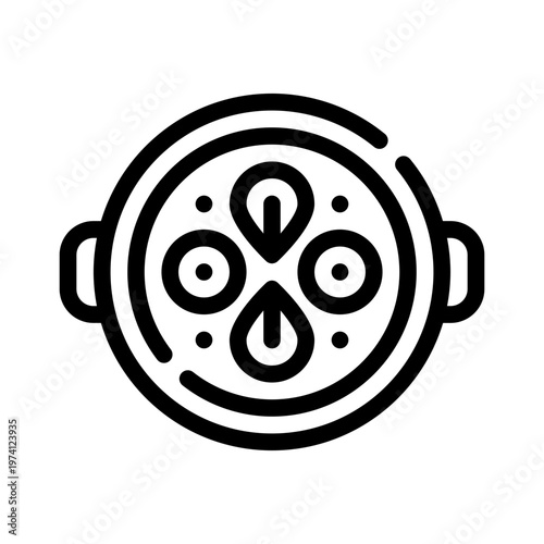 paella line icon