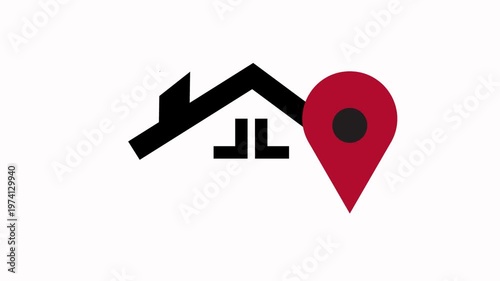 Home Location Pin Icon Animation