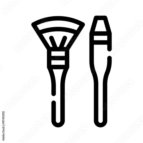 makeupbrush line icon
