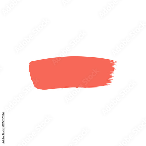 Vibrant Coral Paint Stroke Adds a Pop of Color to Any Creative Project at Any Time of Day