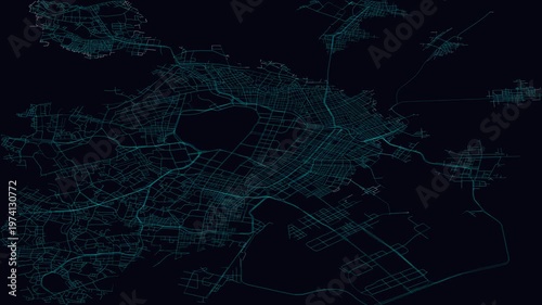 Tokyo, Japan, City Infrastructure Expansion Animation, Urban Visualization Technology