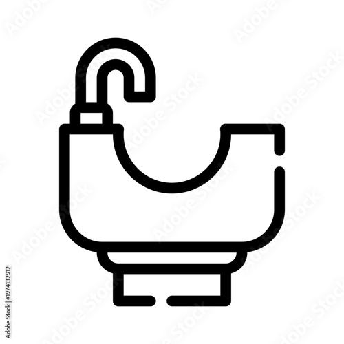 shampoo station line icon