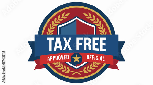 Tax Free Badge or Label Design