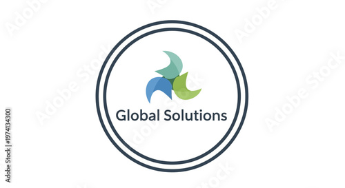 Global Solutions Business Logo Design.