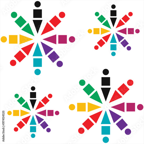 Equality Diversity Inclusion Issue Human Rights Group Community Social Respect Sign Symbol Logo